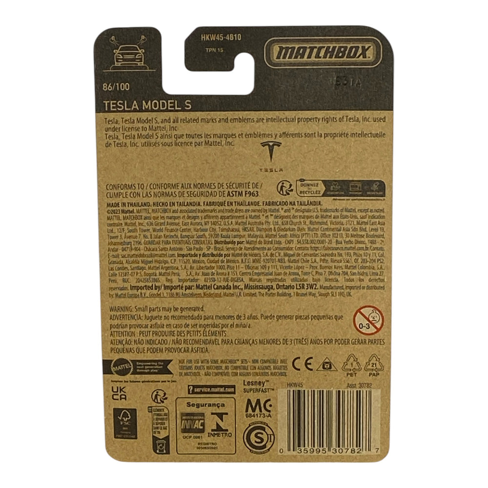 Matchbox Tesla Model S - Matchbox Series 86/100 -