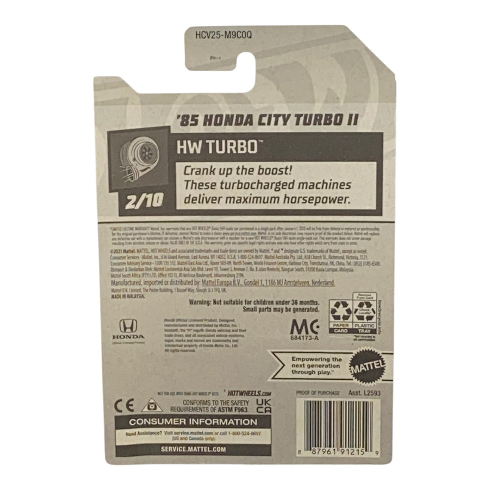 Hot Wheels '85 Honda City Turbo II - Turbo Series 2/10 -