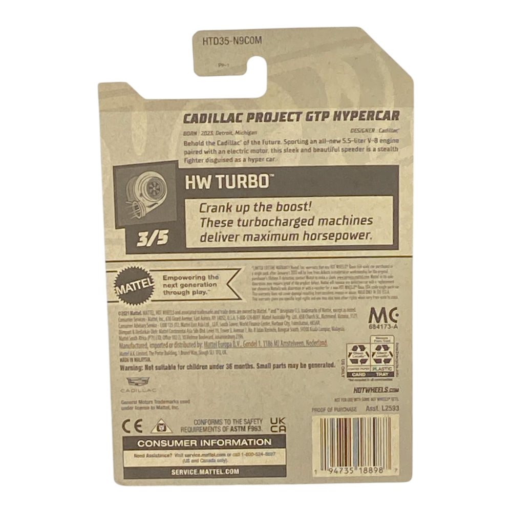 Hot Wheels Cadillac Project GTP Hypercar - Turbo Series 3/5 -