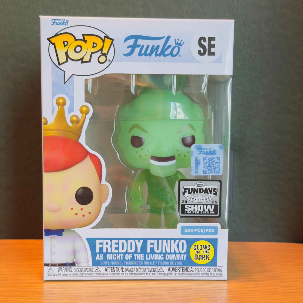 Funko Fundays Experience 2025: Pop! Originals R.L. STINE Freddy Funko as Night of the Living Dummy (Glow in the Dark) LE500