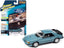 1986 Ford Mustang SVO Light Regatta Blue Metallic with Black Stripes "Classic Gold Collection" Series Limited Edition to 12768 pieces Worldwide 1/64 Diecast Model Car by Johnny Lightning
