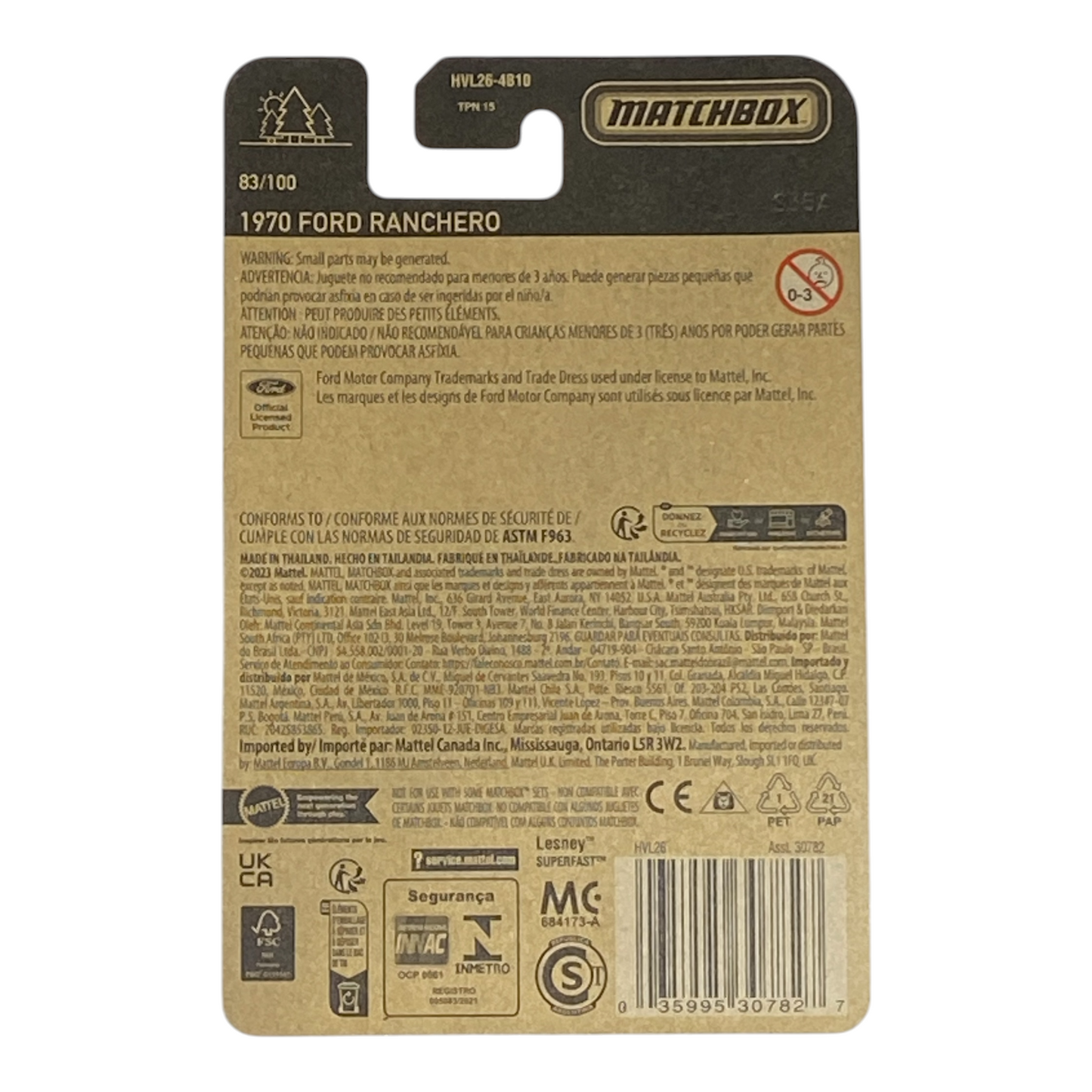 Matchbox 1970 Ford Ranchero - Matchbox Series 83/100