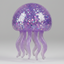 Purple Jellyfish with Tentacles (Slow-Rising Squish)