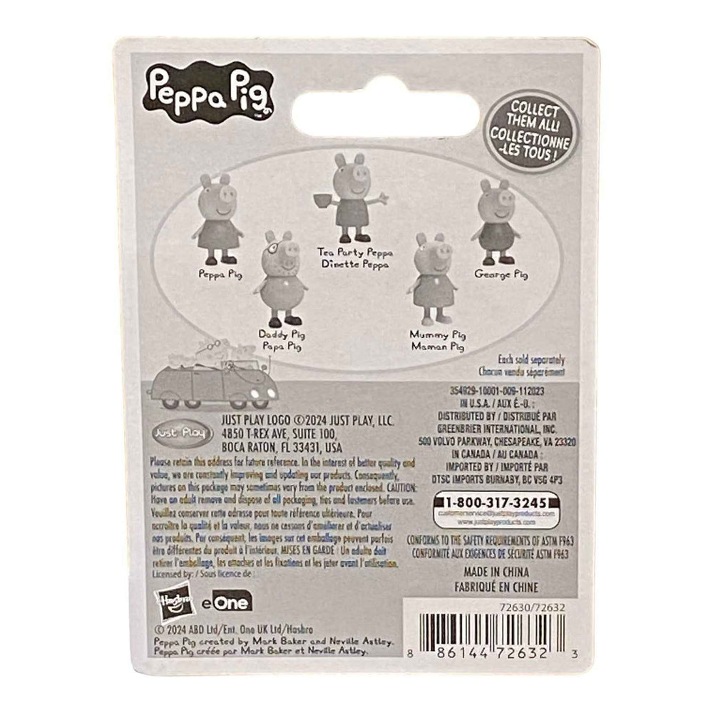 Peppa Pig Miniature Figure / Cake Topper with Bonus Card -