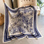 70cm Women’s Plant-Printed Silk Scarf – Elegant Square Headwear, Simulated Silk Neck Scarf for Bag, Hair & Clothing Accessories
