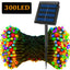 LED Solar String Lights 300LED 8 Modes Solar Powered Xmas Outdoor Lights Waterproof Starry Christmas Fairy Lights