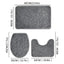 3-Piece Solid Color Bathroom Mat Set – Water-Absorbing & Non-Slip