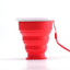 Portable Silicone Folding Water Cup Outdoor Heat Resistant Telescopic Collapsible Foldable Mug With Lid For Travel Camping 200m