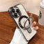 Luxury MagSafe Bracket Case for iPhone 16 & 17 – Clear Acrylic with Magnetic Ring Stand