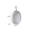 New Portable Clear Figure Display Keyring Bag Waterproof PVC Oval Hanging Blind Box Storage Bags Keychain Organizer Case