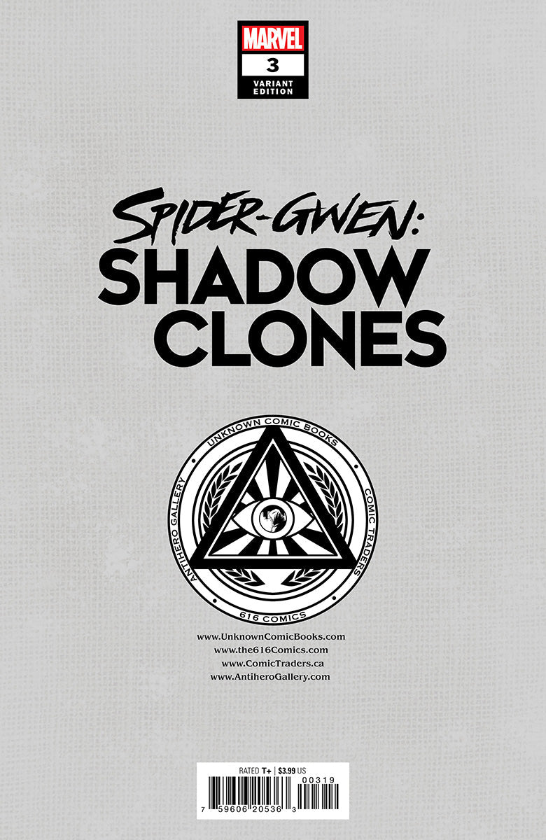 Spider-Gwen: Shadow Clones #3 Unknown Comics Kael Ngu Exclusive Var (05/10/2023) - Collectors World Toys