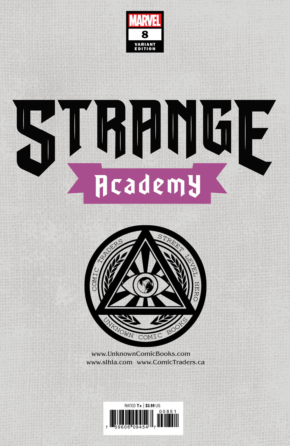 Strange Academy #9 Unknown Comics Taurin Clarke Exclusive Var (03/10/2021) - Collectors World Toys