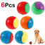 6Pcs Squeaky Dog Balls – Interactive Chew Toys for Dogs