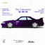 (Pre-Order) The Laboratory x ZONZO Nissan R33 Widebody Concept Spec-A - Metallic Purple 1/64