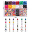 680PCS Colorful Acrylic Pony Beads & Square Letter Clay Spacer Beads – DIY Bracelet & Necklace Jewelry Making Kit