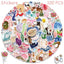 50/100pcs Cartoon Watercolor Dairy Stickers Decals For Phone Laptop Scrapbook Luggage Helmet DIY Graffiti Aesthetic Stickers