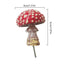 Mini Glow In The Dark Mini Mushroom Ornament Resin Crafts Fairy Garden Miniatures Terrarium Figurines Decor DIY Dollhouse