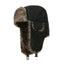 Men's Warm Soldier Hat Winter Pilot Patrolman Earmuffs Polyester Fiber Warm Russian Ski Hat Windproof Cold Pilot Hats