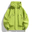 Men’s Waterproof Windbreaker Hooded Jacket – Lightweight Zipper Softshell Bomber for Hiking, Camping & Everyday Wear