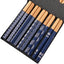 Eco-Friendly Reusable Bamboo Chopsticks Set – 5 Pairs Handmade Japanese Wooden Tableware for Sushi & Everyday Dining