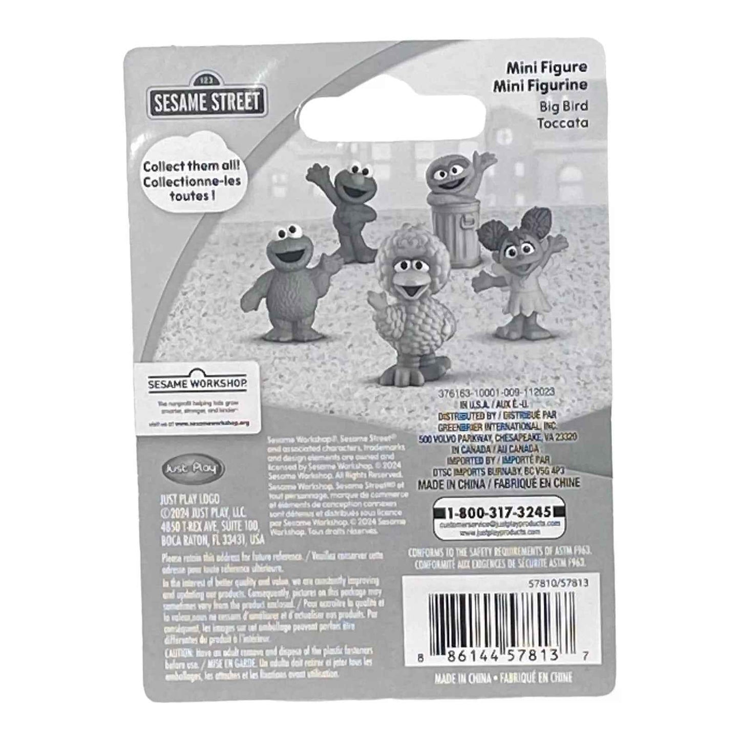 Big Bird Sesame Street Mini Figurine with Bonus Card