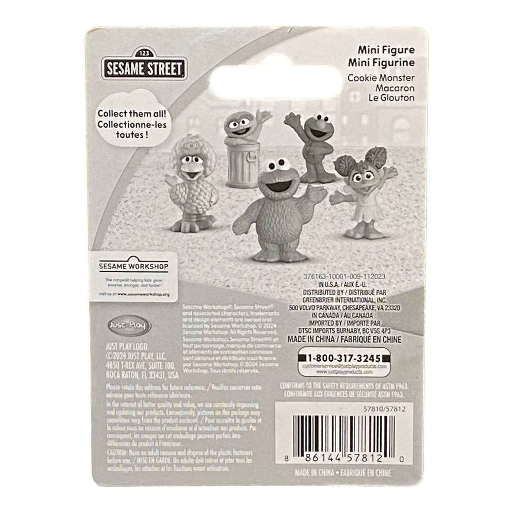 Cookie Monster Mini Figure / Cake Topper - Sesame Street -