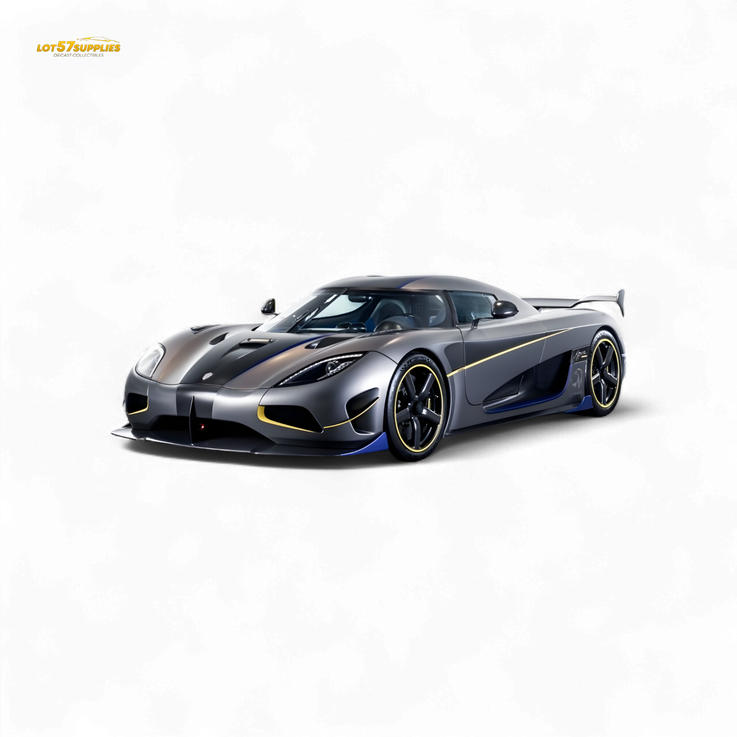 (Pre-Order) Guo Ji Agera RS - Matte Silver Gray 1/64