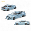(Pre-Order) Liberty 64 Mustang Lowered Widebody Kit - Ice Blue + White Stripes 1:64