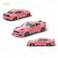 (Pre-Order) Liberty 64 Mustang Lowered Widebody Kit - Metallic Pink + White Stripes 1:64