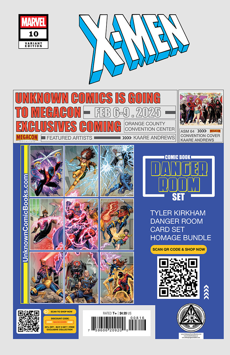 X-Men #10 Unknown Comics Kaare Andrews Exclusive Virgin Var (01/29/2025) - Collectors World Toys