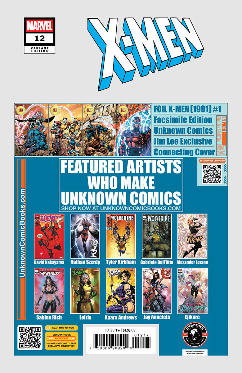 X-Men #12 Unknown Comic Tyler Kirkham Connecting Cover Exclusive Var (02/26/2025) - Collectors World Toys