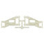 RC10 Front Wide Suspension Arms, White