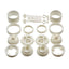 RC10 Wheels, front and rear, white