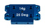 DR10 Factory Team Aluminum Front Bulkhead, 25deg Blue