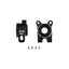 RC10B7 FT Aluminum Hrc Rear Hubs, 4- Offset, Black