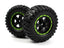 Smyter Desert Wheels/Tires Assembled (Black/Green)