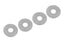 Differential Shim Rings - Steel - 5x15x0.4mm - 4 pcs: SBX410