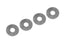 Differential Shim Rings - Steel - 3x9x0.4mm - 4 pcs: SBX410