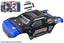 Polycarbonate Body - Punisher 4 - Painted - Cut - Decals - Color Blue - 1pc