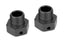 Wheel Hex Adapter - Aluminum - Black - 2pcs