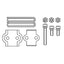 DEFI Advance Fitting Kit (Can be used for Defi-Link and Racer Gauge series)