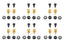 Square-Lok Pushrod Connector 12/pkg