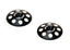 1/8 Black XL Wing Buttons 22mm (2)