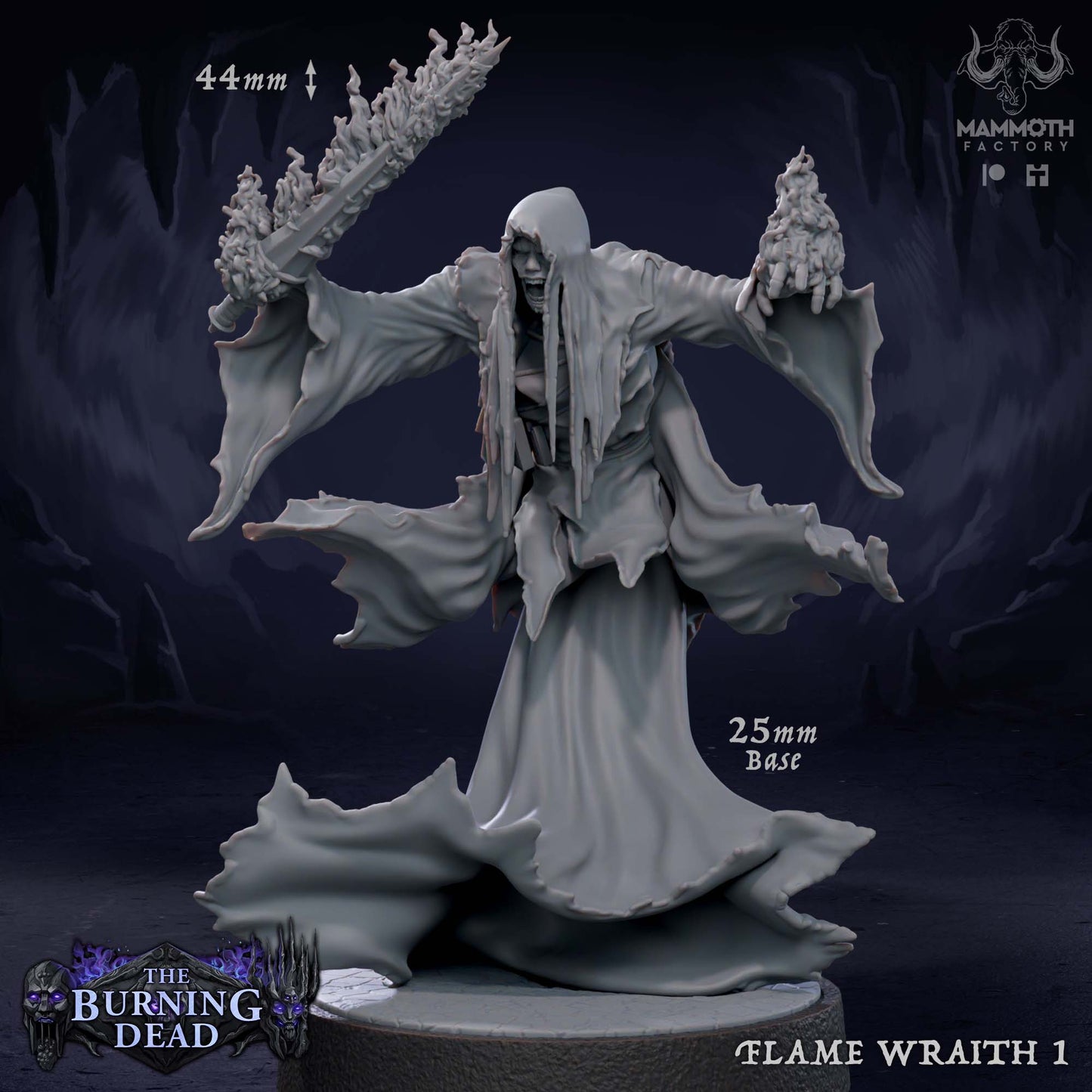 Flame Wraith: Sculpt 1