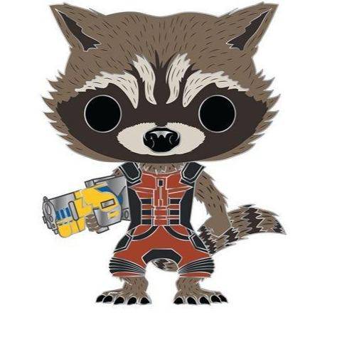 Funko Pop!- Marvel Large Enamel Pin - Select Figure(s) 10 Rocket Raccoon
