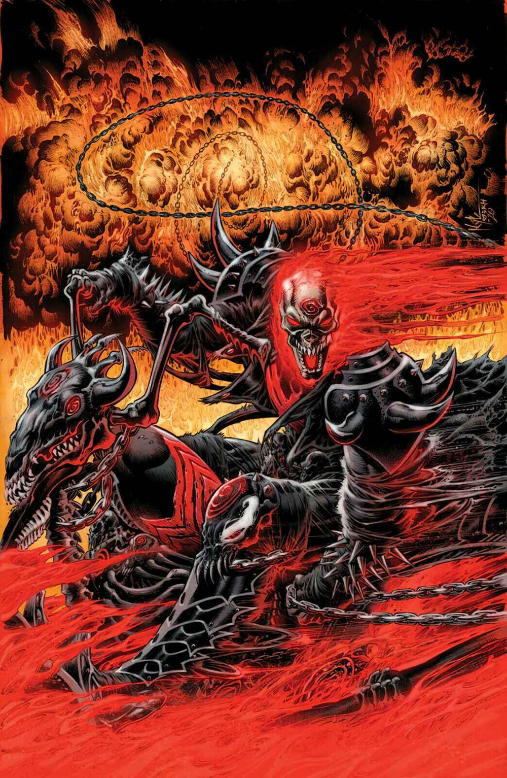 GHOST RIDER: RETURN OF VENGEANCE #1 (KYLE HOTZ EXCLUSIVE VIRGIN VARIANT) COMIC