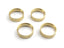 Wheel Weight Set 1.3in (Brass / 4pcs), Fits Venture18 CC