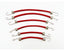 1/10 Scale Bungee Cord Set, Black and Red (6pcs)