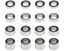 M1.4 Aluminum Spacer Set, (1.0-1.5-2.0-3.0mm), 4ea