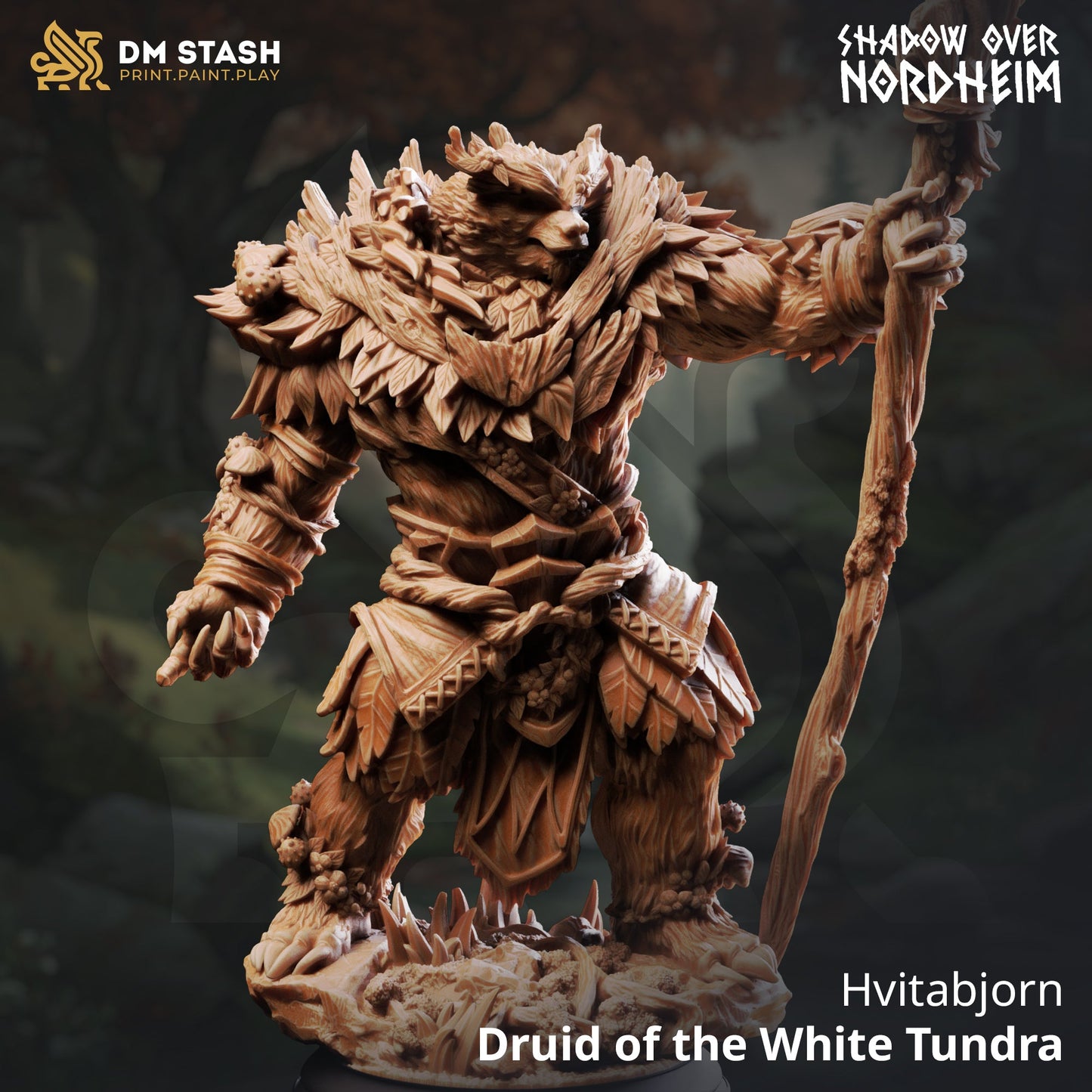 Hvitabjorn, Druid of the White Tundra (Male Bear-Form Shapeshifter)